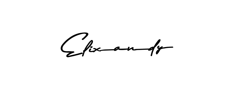 How to make Elixandy name signature. Use Asem Kandis PERSONAL USE style for creating short signs online. This is the latest handwritten sign. Elixandy signature style 9 images and pictures png
