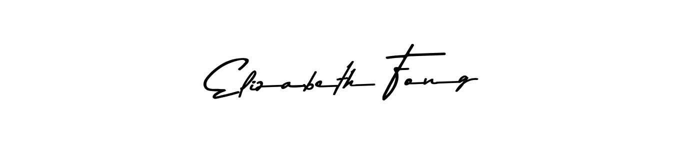 Elizabeth Fong stylish signature style. Best Handwritten Sign (Asem Kandis PERSONAL USE) for my name. Handwritten Signature Collection Ideas for my name Elizabeth Fong. Elizabeth Fong signature style 9 images and pictures png