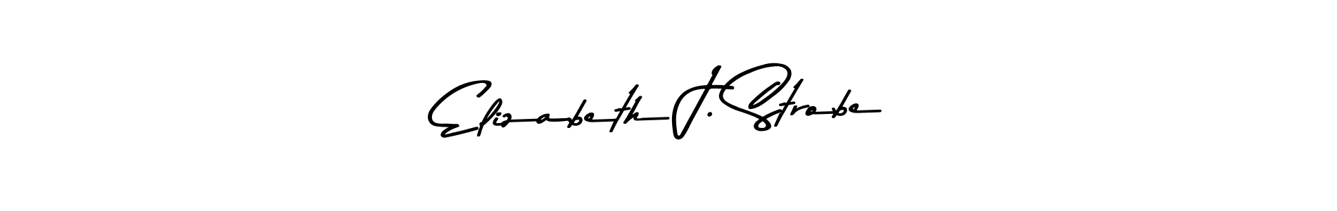 Elizabeth J. Strobe stylish signature style. Best Handwritten Sign (Asem Kandis PERSONAL USE) for my name. Handwritten Signature Collection Ideas for my name Elizabeth J. Strobe. Elizabeth J. Strobe signature style 9 images and pictures png
