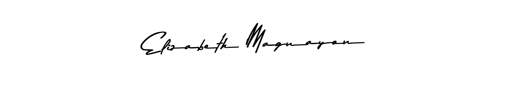 Elizabeth Magnayon stylish signature style. Best Handwritten Sign (Asem Kandis PERSONAL USE) for my name. Handwritten Signature Collection Ideas for my name Elizabeth Magnayon. Elizabeth Magnayon signature style 9 images and pictures png