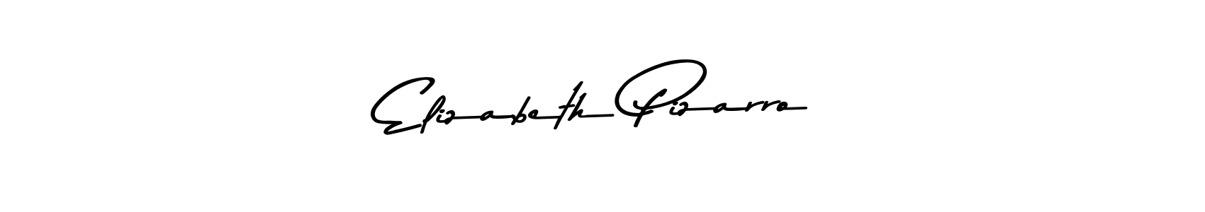 This is the best signature style for the Elizabeth Pizarro name. Also you like these signature font (Asem Kandis PERSONAL USE). Mix name signature. Elizabeth Pizarro signature style 9 images and pictures png