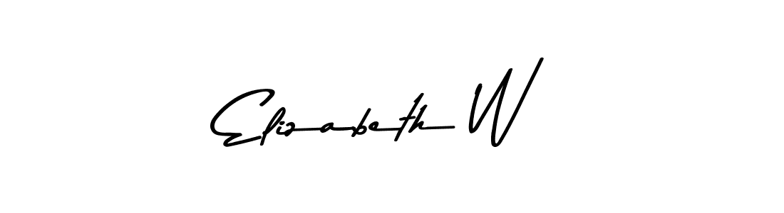 Similarly Asem Kandis PERSONAL USE is the best handwritten signature design. Signature creator online .You can use it as an online autograph creator for name Elizabeth W. Elizabeth W signature style 9 images and pictures png