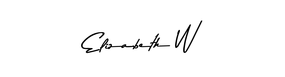 Similarly Asem Kandis PERSONAL USE is the best handwritten signature design. Signature creator online .You can use it as an online autograph creator for name Elizabeth W. Elizabeth W signature style 9 images and pictures png