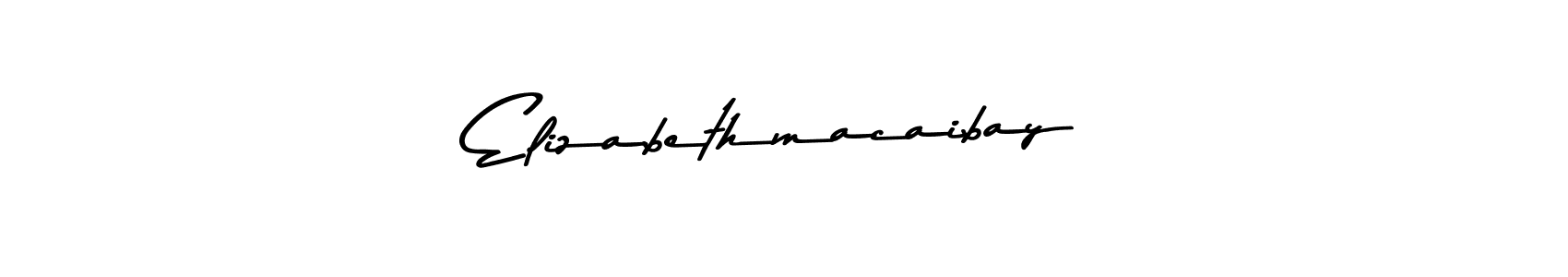 Elizabethmacaibay stylish signature style. Best Handwritten Sign (Asem Kandis PERSONAL USE) for my name. Handwritten Signature Collection Ideas for my name Elizabethmacaibay. Elizabethmacaibay signature style 9 images and pictures png