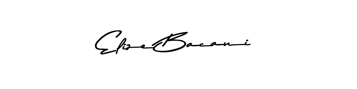 How to make Elize Bacani signature? Asem Kandis PERSONAL USE is a professional autograph style. Create handwritten signature for Elize Bacani name. Elize Bacani signature style 9 images and pictures png