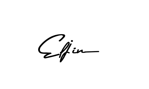 How to make Eljin name signature. Use Asem Kandis PERSONAL USE style for creating short signs online. This is the latest handwritten sign. Eljin signature style 9 images and pictures png