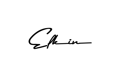 Create a beautiful signature design for name Elkin. With this signature (Asem Kandis PERSONAL USE) fonts, you can make a handwritten signature for free. Elkin signature style 9 images and pictures png