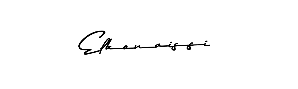 Make a beautiful signature design for name Elkonaissi. With this signature (Asem Kandis PERSONAL USE) style, you can create a handwritten signature for free. Elkonaissi signature style 9 images and pictures png