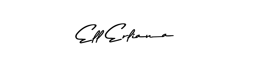 This is the best signature style for the Ell Erliana name. Also you like these signature font (Asem Kandis PERSONAL USE). Mix name signature. Ell Erliana signature style 9 images and pictures png