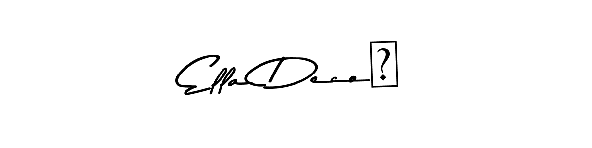 Make a beautiful signature design for name Ella Deco♡. With this signature (Asem Kandis PERSONAL USE) style, you can create a handwritten signature for free. Ella Deco♡ signature style 9 images and pictures png