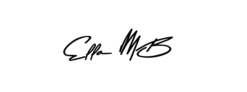 Use a signature maker to create a handwritten signature online. With this signature software, you can design (Asem Kandis PERSONAL USE) your own signature for name Ella M B. Ella M B signature style 9 images and pictures png