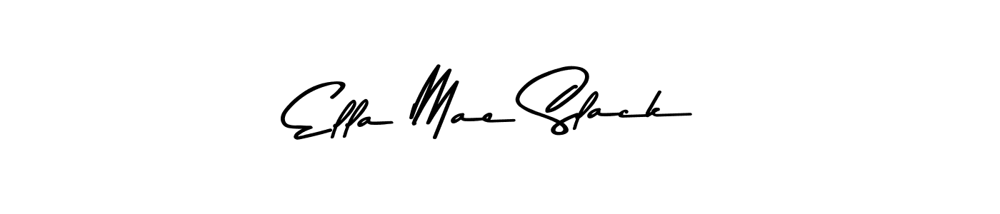 Use a signature maker to create a handwritten signature online. With this signature software, you can design (Asem Kandis PERSONAL USE) your own signature for name Ella Mae Slack. Ella Mae Slack signature style 9 images and pictures png