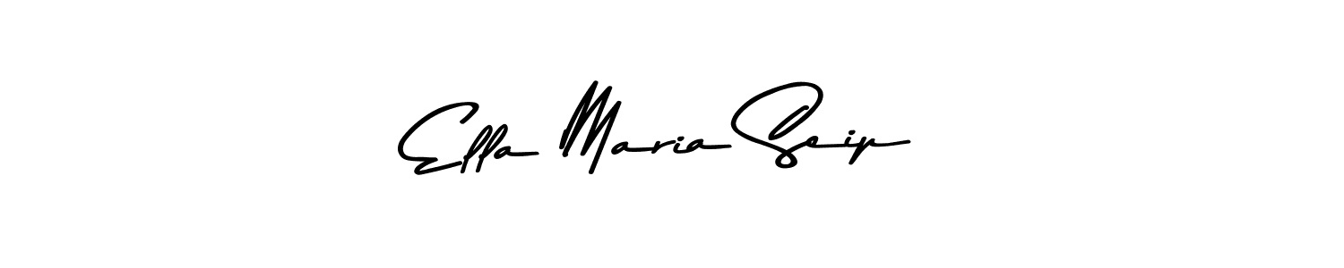 Use a signature maker to create a handwritten signature online. With this signature software, you can design (Asem Kandis PERSONAL USE) your own signature for name Ella Maria Seip. Ella Maria Seip signature style 9 images and pictures png
