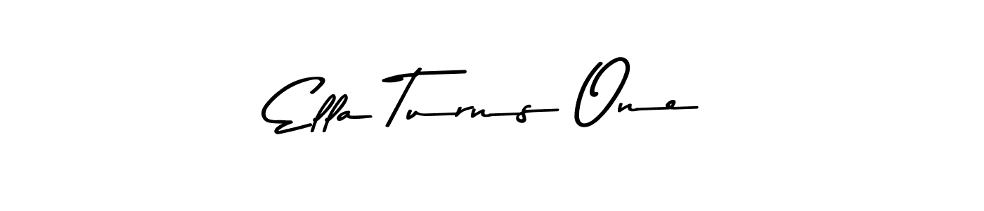 Make a beautiful signature design for name Ella Turns One. With this signature (Asem Kandis PERSONAL USE) style, you can create a handwritten signature for free. Ella Turns One signature style 9 images and pictures png