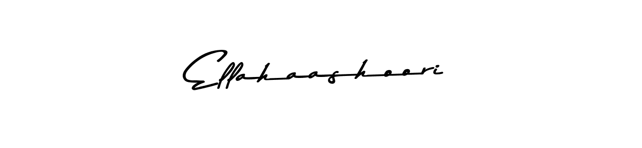 How to make Ellahaashoori signature? Asem Kandis PERSONAL USE is a professional autograph style. Create handwritten signature for Ellahaashoori name. Ellahaashoori signature style 9 images and pictures png