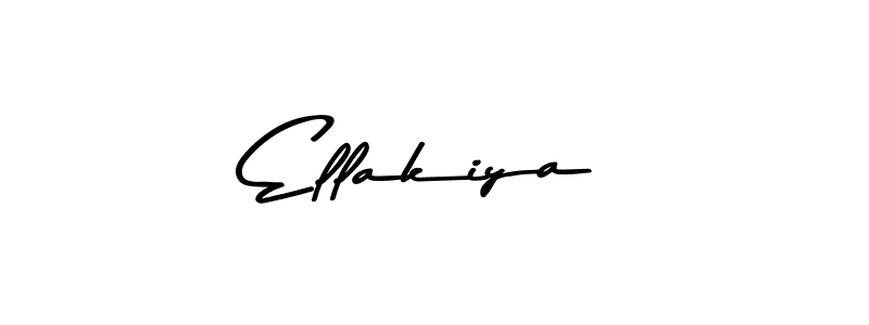 Use a signature maker to create a handwritten signature online. With this signature software, you can design (Asem Kandis PERSONAL USE) your own signature for name Ellakiya. Ellakiya signature style 9 images and pictures png