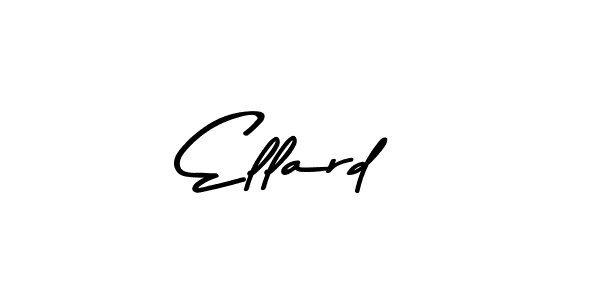 Use a signature maker to create a handwritten signature online. With this signature software, you can design (Asem Kandis PERSONAL USE) your own signature for name Ellard. Ellard signature style 9 images and pictures png