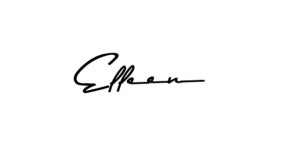 How to make Elleen name signature. Use Asem Kandis PERSONAL USE style for creating short signs online. This is the latest handwritten sign. Elleen signature style 9 images and pictures png