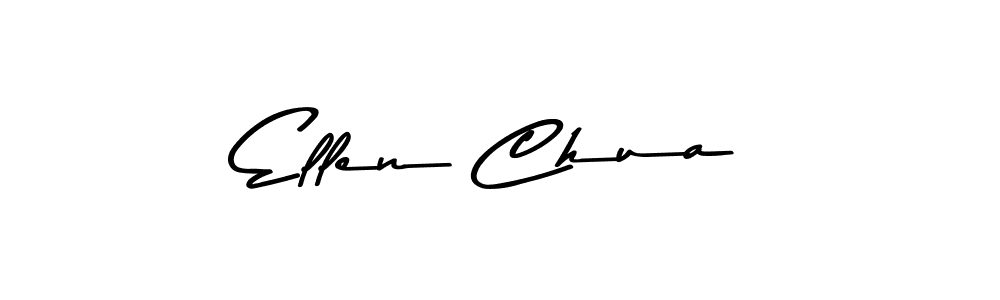 You should practise on your own different ways (Asem Kandis PERSONAL USE) to write your name (Ellen Chua) in signature. don't let someone else do it for you. Ellen Chua signature style 9 images and pictures png