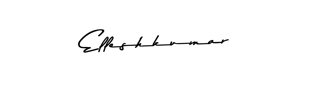 Design your own signature with our free online signature maker. With this signature software, you can create a handwritten (Asem Kandis PERSONAL USE) signature for name Elleshkumar. Elleshkumar signature style 9 images and pictures png