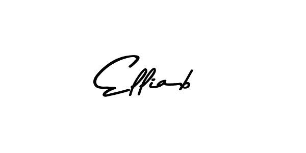 Make a beautiful signature design for name Elliab. With this signature (Asem Kandis PERSONAL USE) style, you can create a handwritten signature for free. Elliab signature style 9 images and pictures png