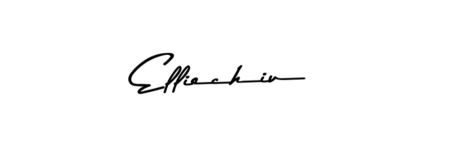 Create a beautiful signature design for name Elliechiu. With this signature (Asem Kandis PERSONAL USE) fonts, you can make a handwritten signature for free. Elliechiu signature style 9 images and pictures png