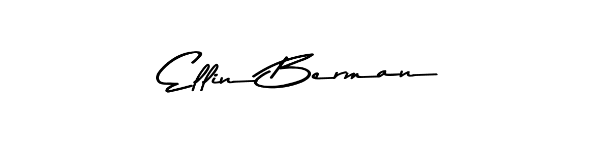 Design your own signature with our free online signature maker. With this signature software, you can create a handwritten (Asem Kandis PERSONAL USE) signature for name Ellin Berman. Ellin Berman signature style 9 images and pictures png