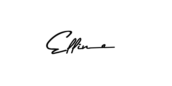 Elline stylish signature style. Best Handwritten Sign (Asem Kandis PERSONAL USE) for my name. Handwritten Signature Collection Ideas for my name Elline. Elline signature style 9 images and pictures png