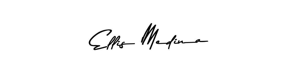 Ellis Medina stylish signature style. Best Handwritten Sign (Asem Kandis PERSONAL USE) for my name. Handwritten Signature Collection Ideas for my name Ellis Medina. Ellis Medina signature style 9 images and pictures png