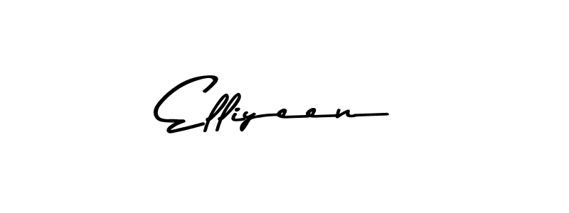 Create a beautiful signature design for name Elliyeen. With this signature (Asem Kandis PERSONAL USE) fonts, you can make a handwritten signature for free. Elliyeen signature style 9 images and pictures png