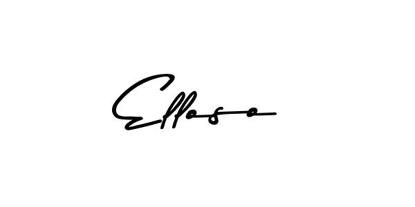 You should practise on your own different ways (Asem Kandis PERSONAL USE) to write your name (Elloso) in signature. don't let someone else do it for you. Elloso signature style 9 images and pictures png