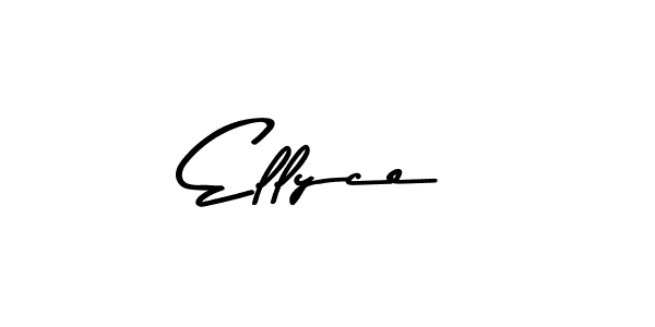 Use a signature maker to create a handwritten signature online. With this signature software, you can design (Asem Kandis PERSONAL USE) your own signature for name Ellyce. Ellyce signature style 9 images and pictures png