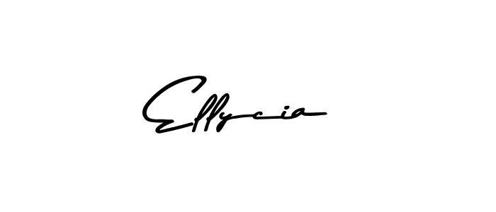 Ellycia stylish signature style. Best Handwritten Sign (Asem Kandis PERSONAL USE) for my name. Handwritten Signature Collection Ideas for my name Ellycia. Ellycia signature style 9 images and pictures png