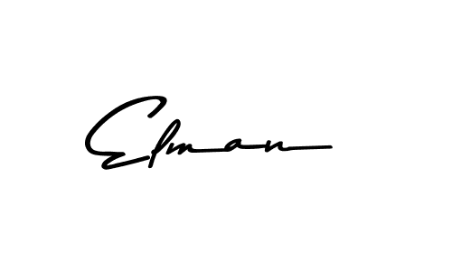 How to make Elman name signature. Use Asem Kandis PERSONAL USE style for creating short signs online. This is the latest handwritten sign. Elman signature style 9 images and pictures png