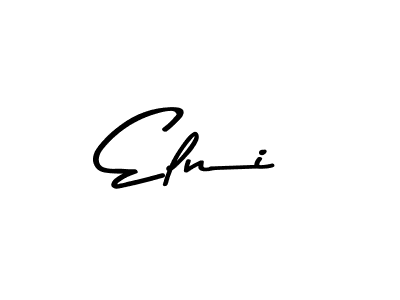 Make a beautiful signature design for name Elni. With this signature (Asem Kandis PERSONAL USE) style, you can create a handwritten signature for free. Elni signature style 9 images and pictures png