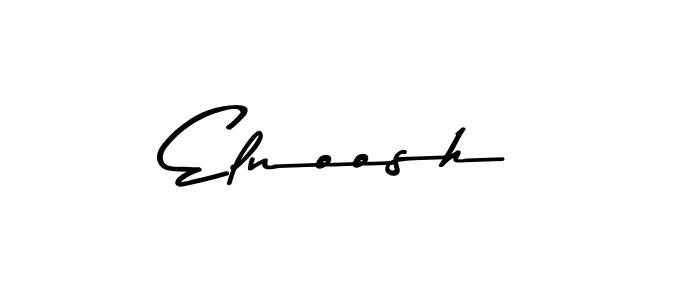 Use a signature maker to create a handwritten signature online. With this signature software, you can design (Asem Kandis PERSONAL USE) your own signature for name Elnoosh. Elnoosh signature style 9 images and pictures png