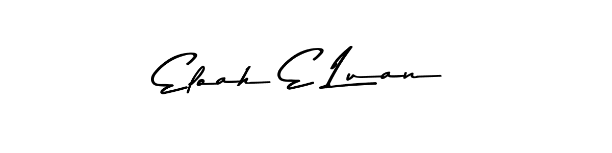 Check out images of Autograph of Eloah E Luan name. Actor Eloah E Luan Signature Style. Asem Kandis PERSONAL USE is a professional sign style online. Eloah E Luan signature style 9 images and pictures png