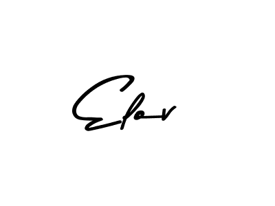 Create a beautiful signature design for name Elov. With this signature (Asem Kandis PERSONAL USE) fonts, you can make a handwritten signature for free. Elov signature style 9 images and pictures png