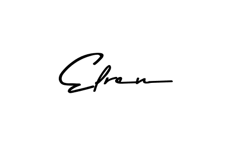 You should practise on your own different ways (Asem Kandis PERSONAL USE) to write your name (Elren) in signature. don't let someone else do it for you. Elren signature style 9 images and pictures png