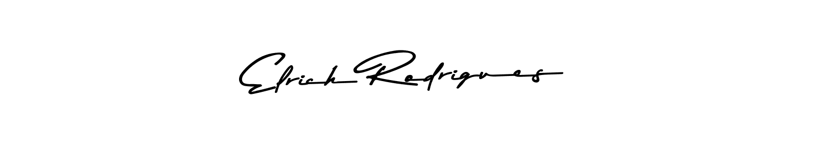 Create a beautiful signature design for name Elrich Rodrigues. With this signature (Asem Kandis PERSONAL USE) fonts, you can make a handwritten signature for free. Elrich Rodrigues signature style 9 images and pictures png