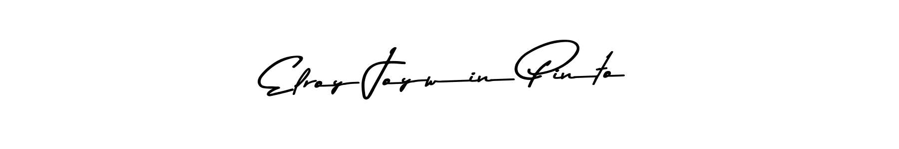 The best way (Asem Kandis PERSONAL USE) to make a short signature is to pick only two or three words in your name. The name Elroy Joywin Pinto include a total of six letters. For converting this name. Elroy Joywin Pinto signature style 9 images and pictures png