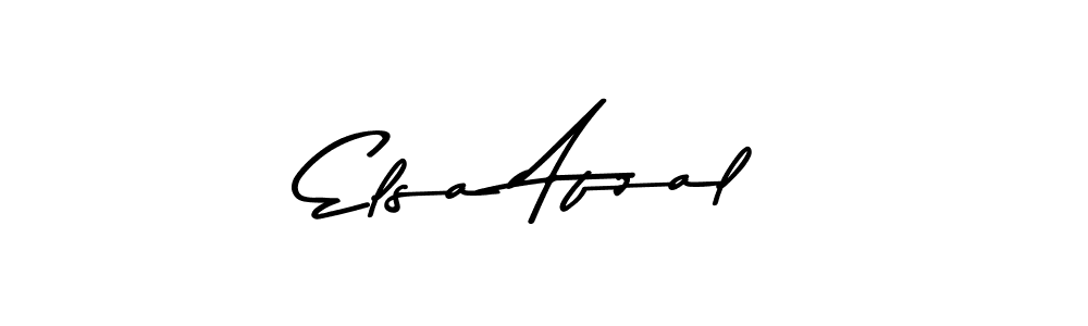 Design your own signature with our free online signature maker. With this signature software, you can create a handwritten (Asem Kandis PERSONAL USE) signature for name Elsa Afzal. Elsa Afzal signature style 9 images and pictures png