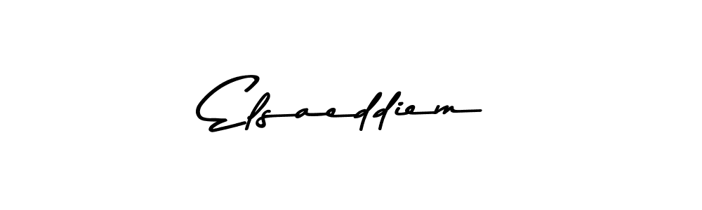 Create a beautiful signature design for name Elsaeddiem. With this signature (Asem Kandis PERSONAL USE) fonts, you can make a handwritten signature for free. Elsaeddiem signature style 9 images and pictures png