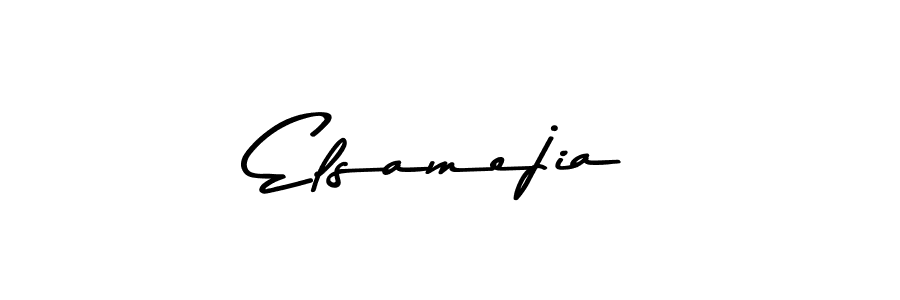 You should practise on your own different ways (Asem Kandis PERSONAL USE) to write your name (Elsamejia) in signature. don't let someone else do it for you. Elsamejia signature style 9 images and pictures png