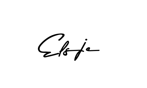 How to make Elsje signature? Asem Kandis PERSONAL USE is a professional autograph style. Create handwritten signature for Elsje name. Elsje signature style 9 images and pictures png