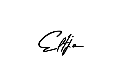 Make a beautiful signature design for name Eltjo. With this signature (Asem Kandis PERSONAL USE) style, you can create a handwritten signature for free. Eltjo signature style 9 images and pictures png