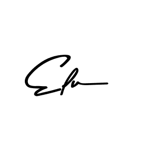 Make a beautiful signature design for name Elu. With this signature (Asem Kandis PERSONAL USE) style, you can create a handwritten signature for free. Elu signature style 9 images and pictures png