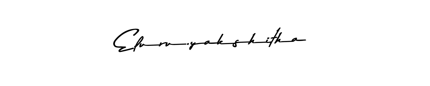 Eluru.yakshitha stylish signature style. Best Handwritten Sign (Asem Kandis PERSONAL USE) for my name. Handwritten Signature Collection Ideas for my name Eluru.yakshitha. Eluru.yakshitha signature style 9 images and pictures png