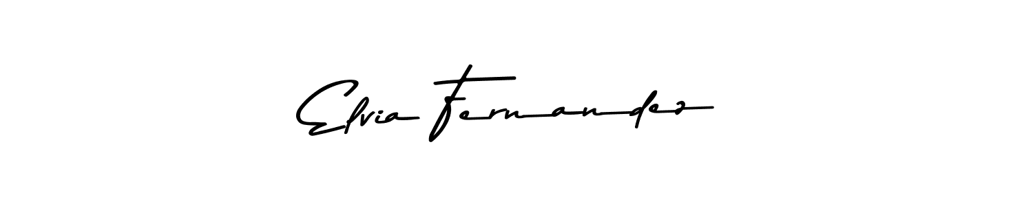 Elvia Fernandez stylish signature style. Best Handwritten Sign (Asem Kandis PERSONAL USE) for my name. Handwritten Signature Collection Ideas for my name Elvia Fernandez. Elvia Fernandez signature style 9 images and pictures png