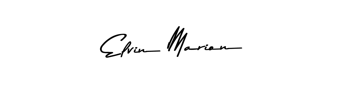 Make a beautiful signature design for name Elvin Marion. With this signature (Asem Kandis PERSONAL USE) style, you can create a handwritten signature for free. Elvin Marion signature style 9 images and pictures png